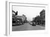 Street Scene, View of Central Building - Everett, WA-Lantern Press-Framed Art Print