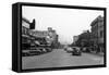 Street Scene, View of Central Building - Everett, WA-Lantern Press-Framed Stretched Canvas