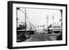 Street Scene, View of Dunsmoor Drug Co - Raymond, WA-Lantern Press-Framed Art Print