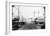 Street Scene, View of Dunsmoor Drug Co - Raymond, WA-Lantern Press-Framed Art Print