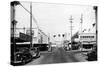 Street Scene, View of Dunsmoor Drug Co - Raymond, WA-Lantern Press-Stretched Canvas