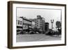 Street Scene, View of Ekho Drugstore - Everett, WA-Lantern Press-Framed Art Print