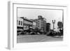 Street Scene, View of Ekho Drugstore - Everett, WA-Lantern Press-Framed Art Print