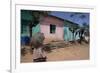 Street Scene, Village of Abi-Adi, Tigre Region, Ethiopia, Africa-Bruno Barbier-Framed Photographic Print