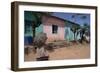 Street Scene, Village of Abi-Adi, Tigre Region, Ethiopia, Africa-Bruno Barbier-Framed Photographic Print