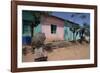 Street Scene, Village of Abi-Adi, Tigre Region, Ethiopia, Africa-Bruno Barbier-Framed Photographic Print