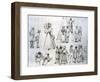 Street Scene with a Window Cleaner-George The Elder Scharf-Framed Giclee Print