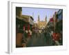 Street Scene with Bicycles and Rickshaw and the Char Minar Triumphal Arch Built in 1591, India-John Henry Claude Wilson-Framed Photographic Print