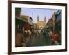 Street Scene with Bicycles and Rickshaw and the Char Minar Triumphal Arch Built in 1591, India-John Henry Claude Wilson-Framed Photographic Print