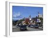 Street Scene with Cars in the Town of North Conway, New Hampshire, New England, USA-Fraser Hall-Framed Photographic Print