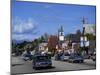 Street Scene with Cars in the Town of North Conway, New Hampshire, New England, USA-Fraser Hall-Mounted Photographic Print