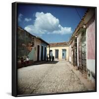 Street Scene with Colourful Houses, Trinidad, Cuba, West Indies, Central America-Lee Frost-Framed Photographic Print