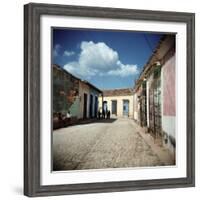 Street Scene with Colourful Houses, Trinidad, Cuba, West Indies, Central America-Lee Frost-Framed Photographic Print