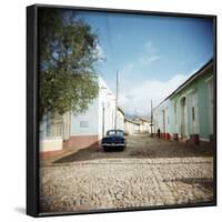 Street Scene with Colourful Houses, Trinidad, Cuba, West Indies, Central America-Lee Frost-Framed Photographic Print