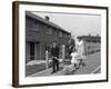 Street Scene with Family, Ollerton, North Nottinghamshire, 11th July 1962-Michael Walters-Framed Photographic Print