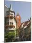 Street Scene with Gate Tower, Meersburg, Baden-Wurttemberg, Lake Constance, Germany-James Emmerson-Mounted Photographic Print