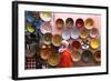 Street Scene with Moroccan Ceramics, Marrakech, Morocco, North Africa, Africa-Neil Farrin-Framed Photographic Print