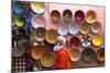 Street Scene with Moroccan Ceramics, Marrakech, Morocco, North Africa, Africa-Neil Farrin-Mounted Photographic Print