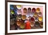 Street Scene with Moroccan Ceramics, Marrakech, Morocco, North Africa, Africa-Neil Farrin-Framed Photographic Print