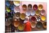 Street Scene with Moroccan Ceramics, Marrakech, Morocco, North Africa, Africa-Neil Farrin-Mounted Photographic Print