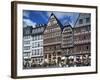 Street Scene with Pavement Cafes, Bars and Timbered Houses in the Romer Area of Frankfurt, Germany-Tovy Adina-Framed Photographic Print