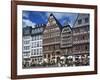Street Scene with Pavement Cafes, Bars and Timbered Houses in the Romer Area of Frankfurt, Germany-Tovy Adina-Framed Photographic Print
