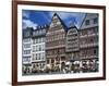 Street Scene with Pavement Cafes, Bars and Timbered Houses in the Romer Area of Frankfurt, Germany-Tovy Adina-Framed Photographic Print