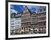 Street Scene with Pavement Cafes, Bars and Timbered Houses in the Romer Area of Frankfurt, Germany-Tovy Adina-Framed Photographic Print