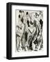 Street Scene with Small Fiddler-Ernst Ludwig Kirchner-Framed Art Print