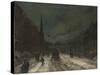 Street Scene with Snow (57th Street, NYC.), 1902-Robert Cozad Henri-Stretched Canvas