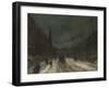 Street Scene with Snow (57th Street, NYC.), 1902-Robert Cozad Henri-Framed Giclee Print