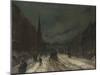 Street Scene with Snow (57th Street, NYC.), 1902-Robert Cozad Henri-Mounted Giclee Print