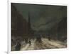 Street Scene with Snow (57th Street, NYC.), 1902-Robert Cozad Henri-Framed Giclee Print