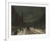 Street Scene with Snow (57th Street, NYC.), 1902-Robert Cozad Henri-Framed Giclee Print