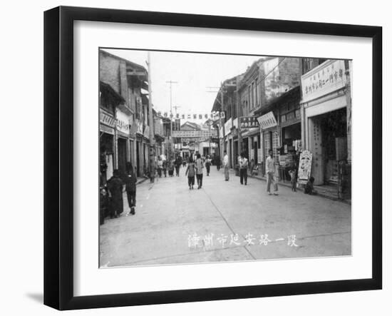 Street Scene, Zhangzhou, Southern Fujian Province, People's Republic of China, 20th Century-null-Framed Giclee Print