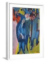 Street Scene-Ernst Ludwig Kirchner-Framed Giclee Print