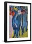 Street Scene-Ernst Ludwig Kirchner-Framed Giclee Print