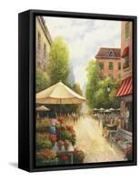 Street Scene-John Zaccheo-Framed Stretched Canvas