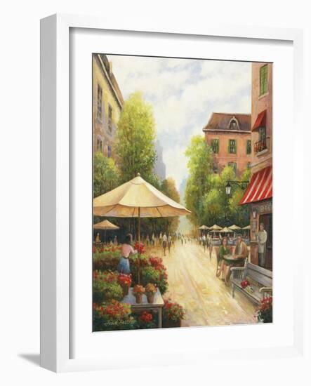 Street Scene-John Zaccheo-Framed Giclee Print