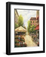 Street Scene-John Zaccheo-Framed Premium Giclee Print