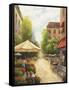 Street Scene-John Zaccheo-Framed Stretched Canvas