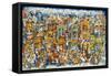 Street Scene-Bill Bell-Framed Stretched Canvas