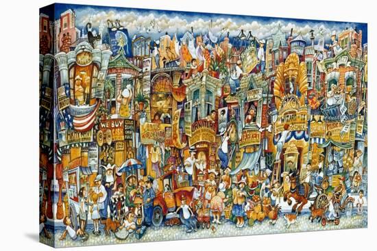 Street Scene-Bill Bell-Stretched Canvas