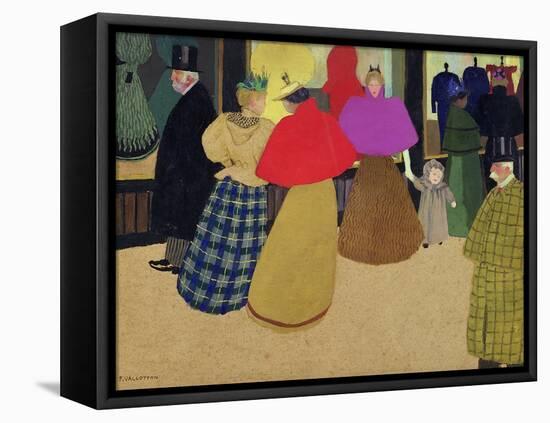 Street Scene-Félix Vallotton-Framed Stretched Canvas