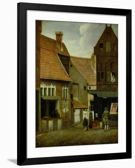 Street Scene-Jacobus Vrel-Framed Giclee Print