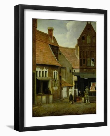 Street Scene-Jacobus Vrel-Framed Giclee Print