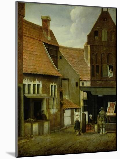 Street Scene-Jacobus Vrel-Mounted Giclee Print