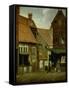 Street Scene-Jacobus Vrel-Framed Stretched Canvas