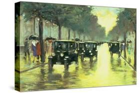 Street Scene-Lesser Ury-Stretched Canvas