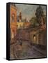 Street Scene-Henri Duhem-Framed Stretched Canvas